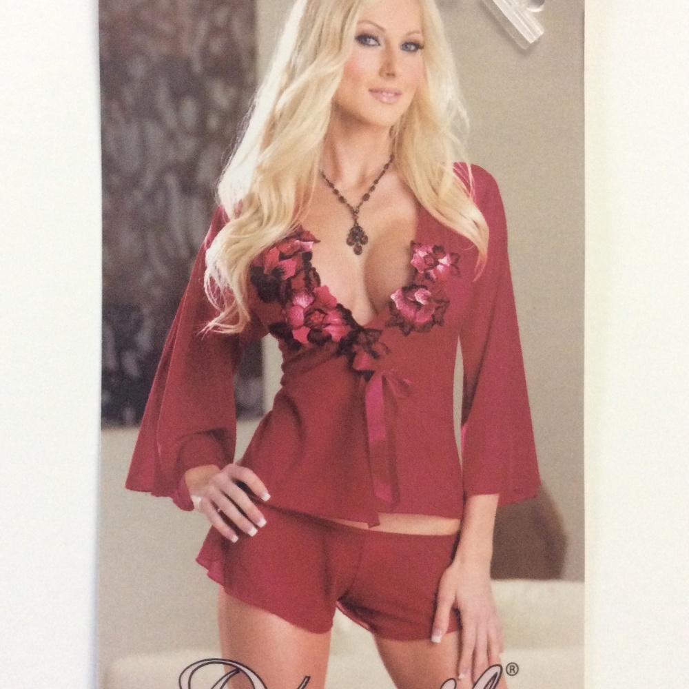 Dark Red Sleeping Set (Dreamgirl Lingerie)